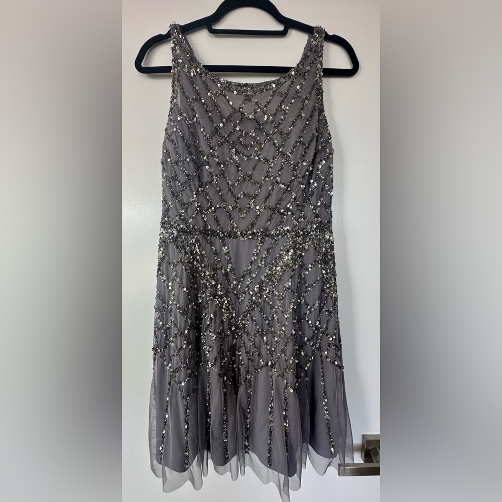 Gorgeous gray sequin dress
